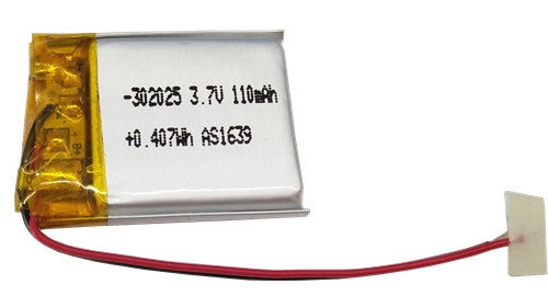 302025 3.7v 110mah lipo battery