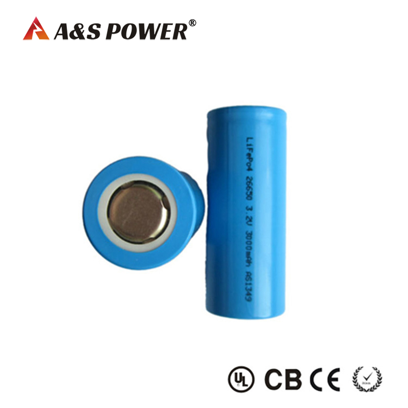 26650 3000mAh 3.2v Lithium iron phosphate battery cell