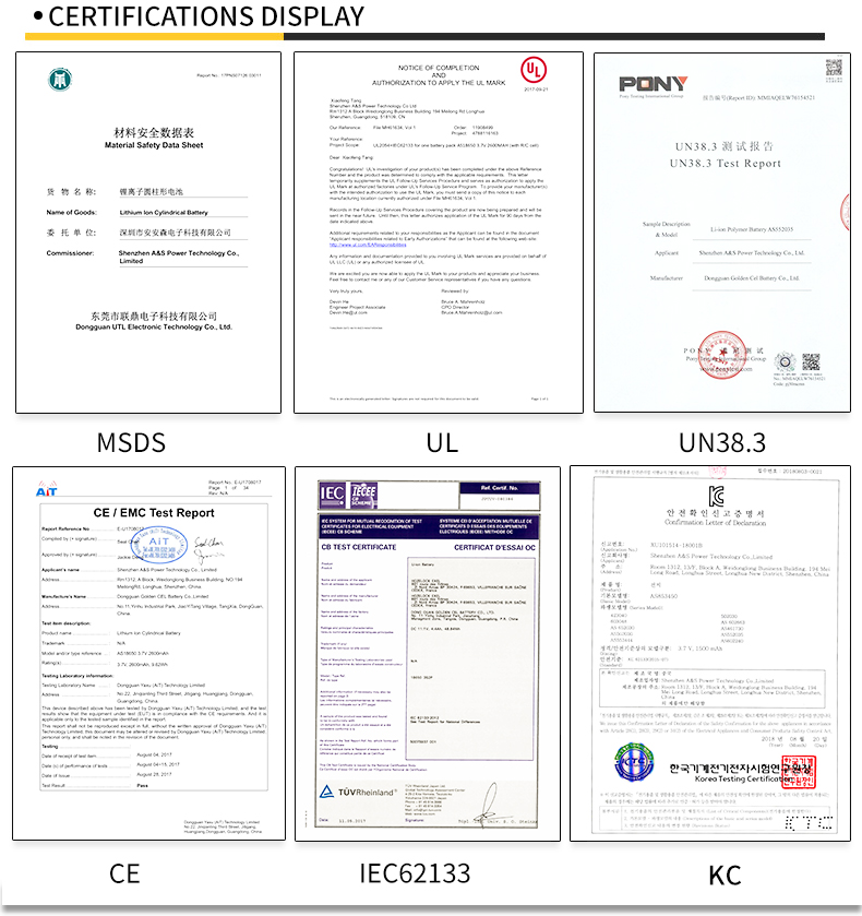 A&S Power Certification