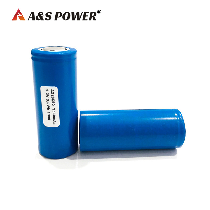 A&S Power 26650 3.2V 3Ah Lifepo4 Battery 