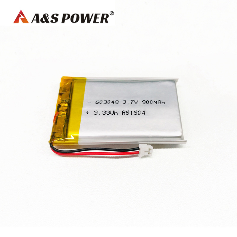 A&S Power 603048 3.7v 900mah Lithium Polymer Rechargeable Bettery