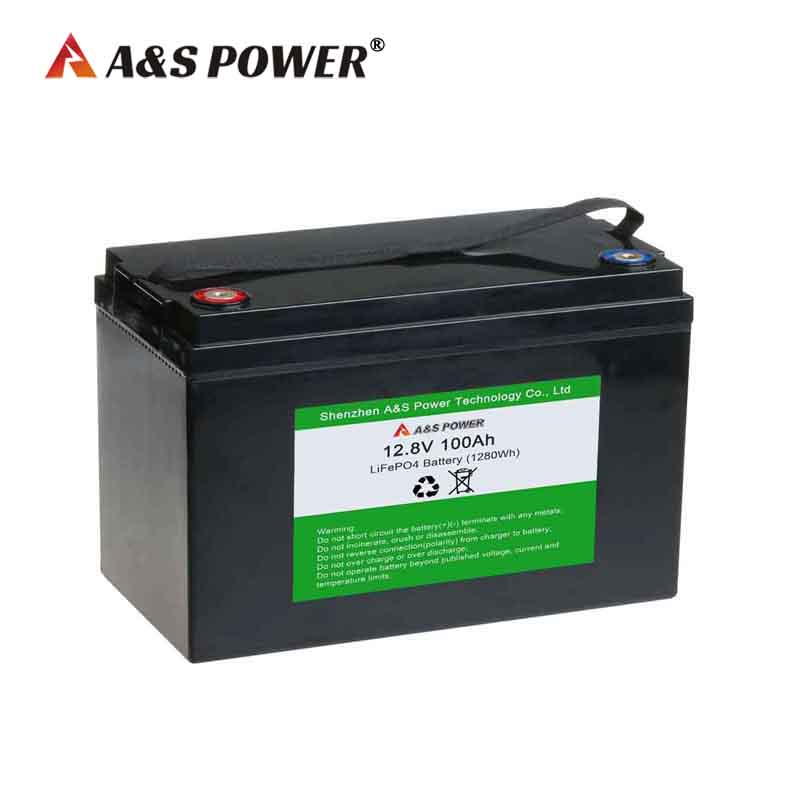 A&S Power 12.8V 100ah Lifepo4 Battery