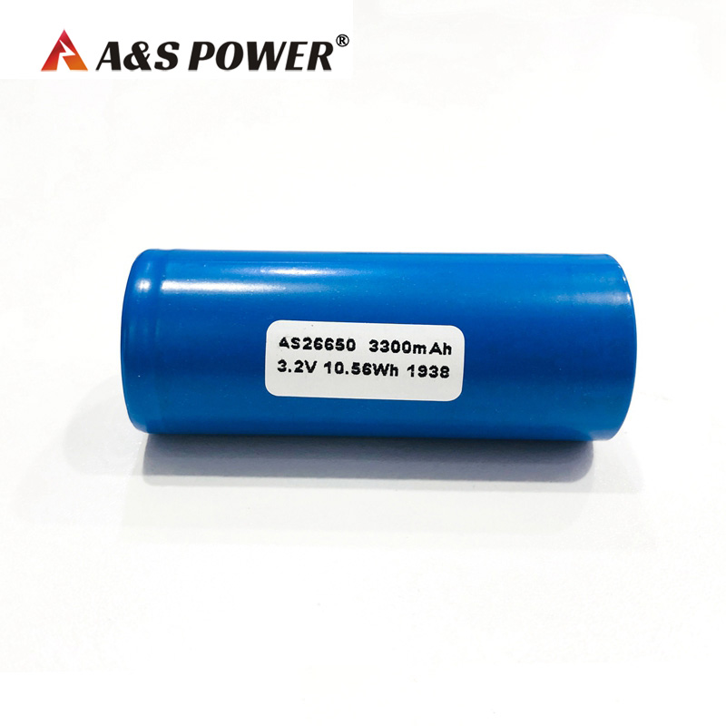  A&S Power 26650 3.2V 3.3Ah 3300mah Lifepo4 Battery 