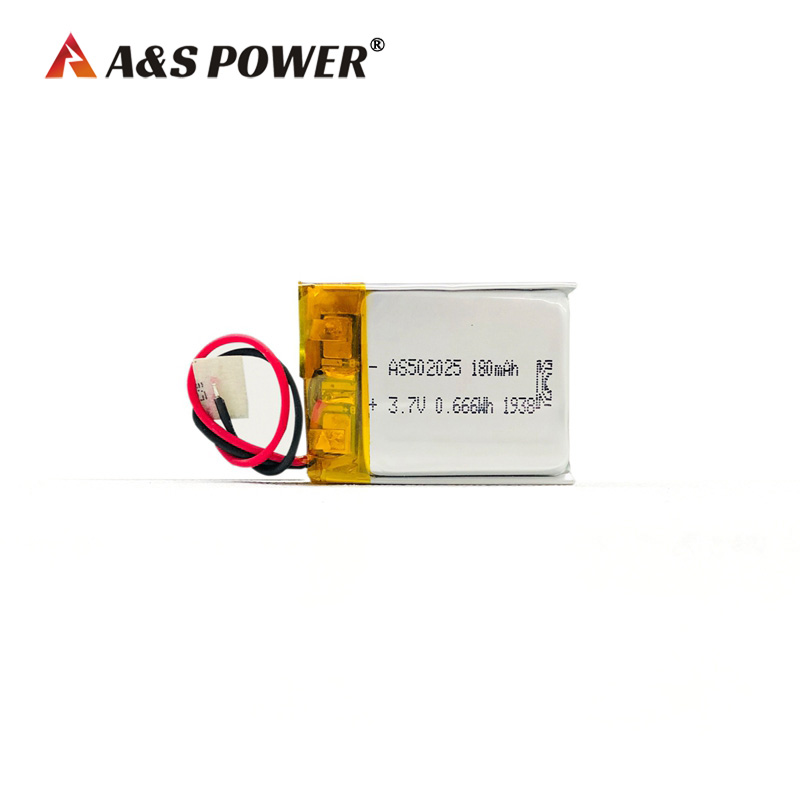A&S Power 502025 3.7V 180mah lithium polymer battery