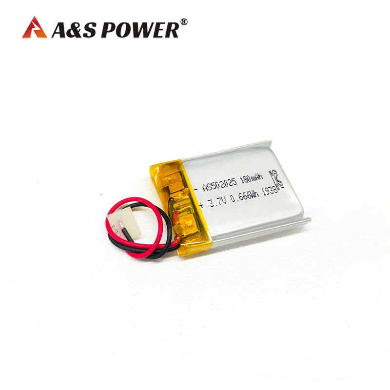 A&S Power 502025 3.7V 180mah lithium polymer battery