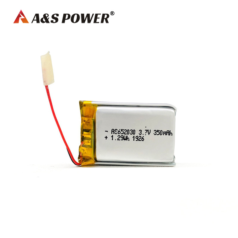 A&S Power 652030 3.7v 350mah lithium polymer battery