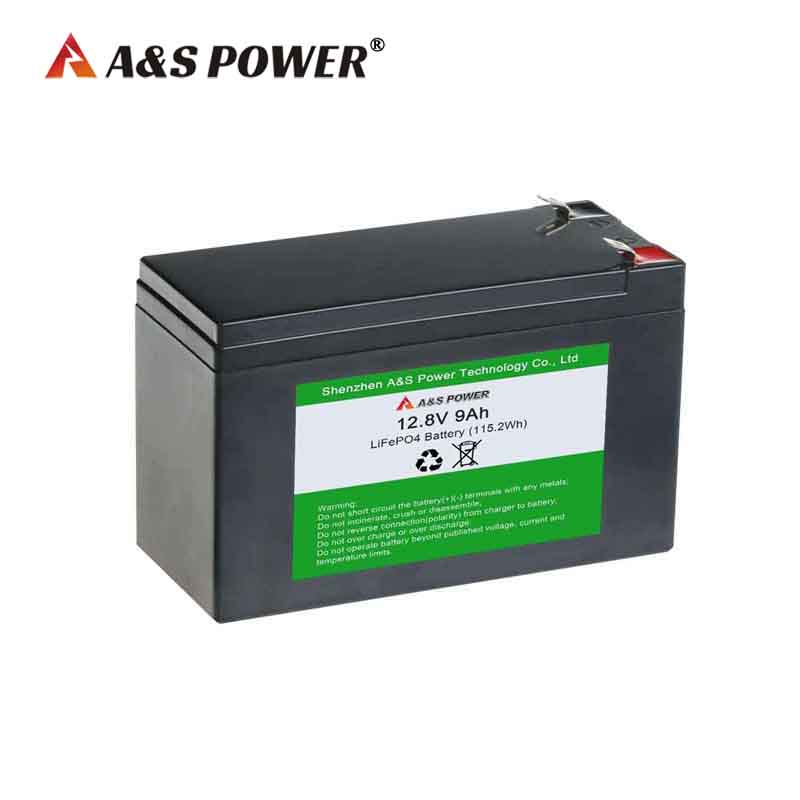 A&S Power 12.8v 9ah Lifepo4 battery