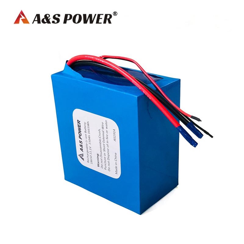 A&S Power 18650 11.1v 150ah lithium ion battery for solar light