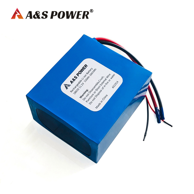A&S Power 18650 11.1v 150ah lithium ion battery for solar light