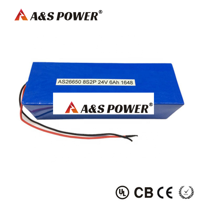 3- 24v 6ah lifepo4 battery