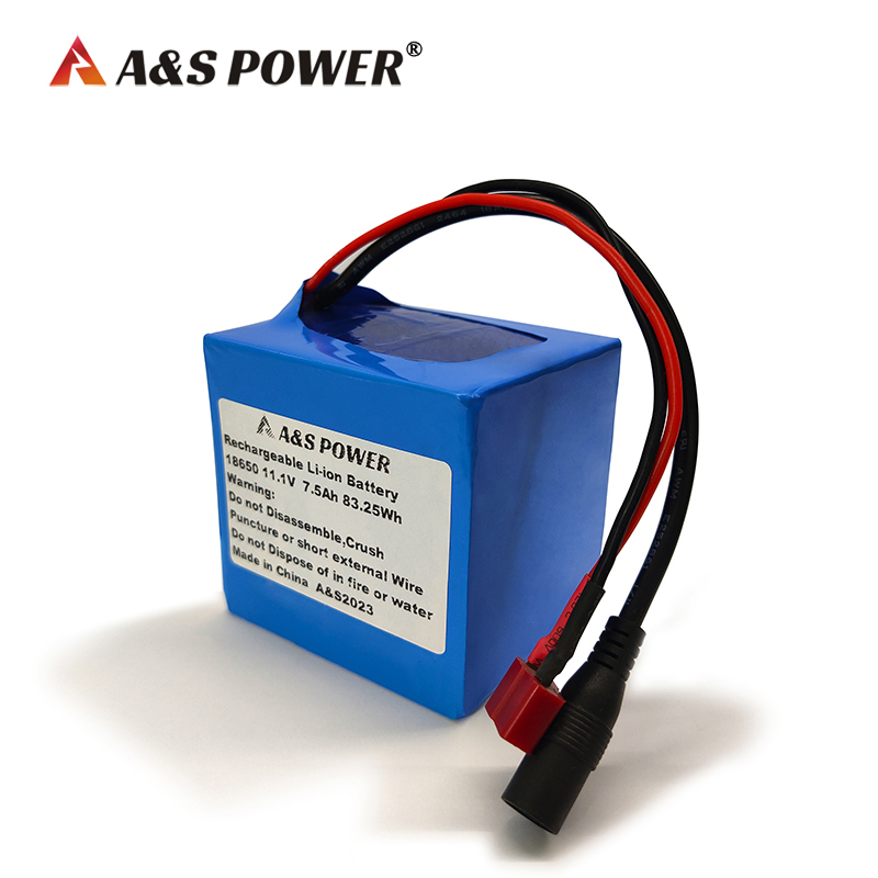 A&S Power 18650 11.1v 7500mah lithium ion battery