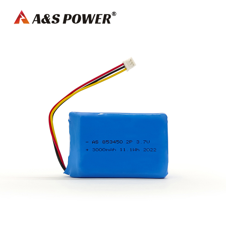 A&S Power 853450 2p 3.7v 3000mah lipo battery