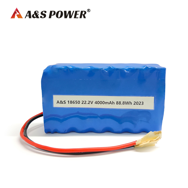 A&S Power 18650 6S2P 22.2V 4000mAh lithium ion battery