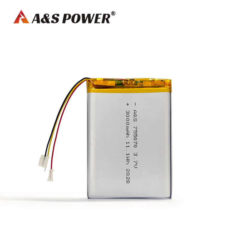 755070 3.7v 3000mah lipo battery 2