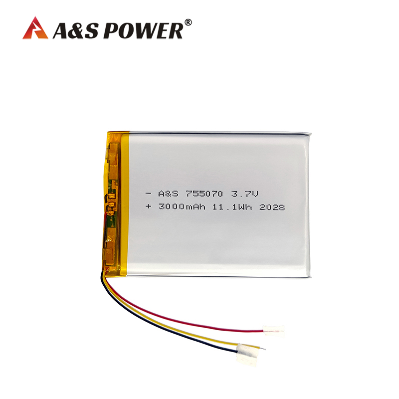 755070 3.7v 3000mah lipo battery 1