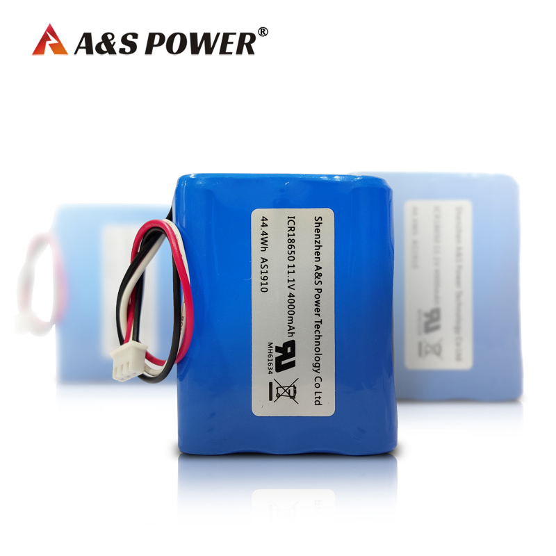 A&S Power Rechargeable 18650 3S2P 11.1V 4ah Li-ion Battery Packs