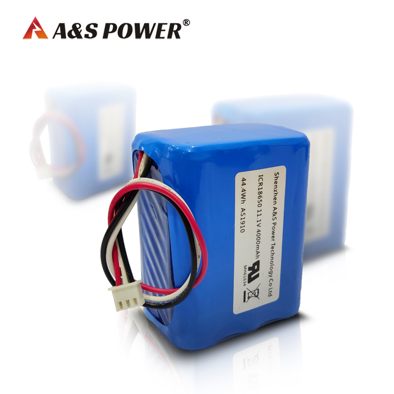 A&S Power Rechargeable 18650 3S2P 11.1V 4ah Li-ion Battery Packs