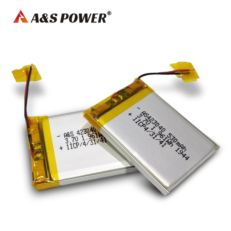 A&S Power 423040 3.7v 530mah lithium polymer battery