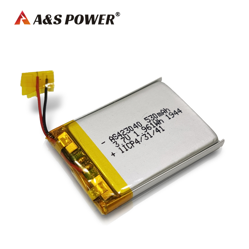 A&S Power 423040 3.7v 530mah lithium polymer battery