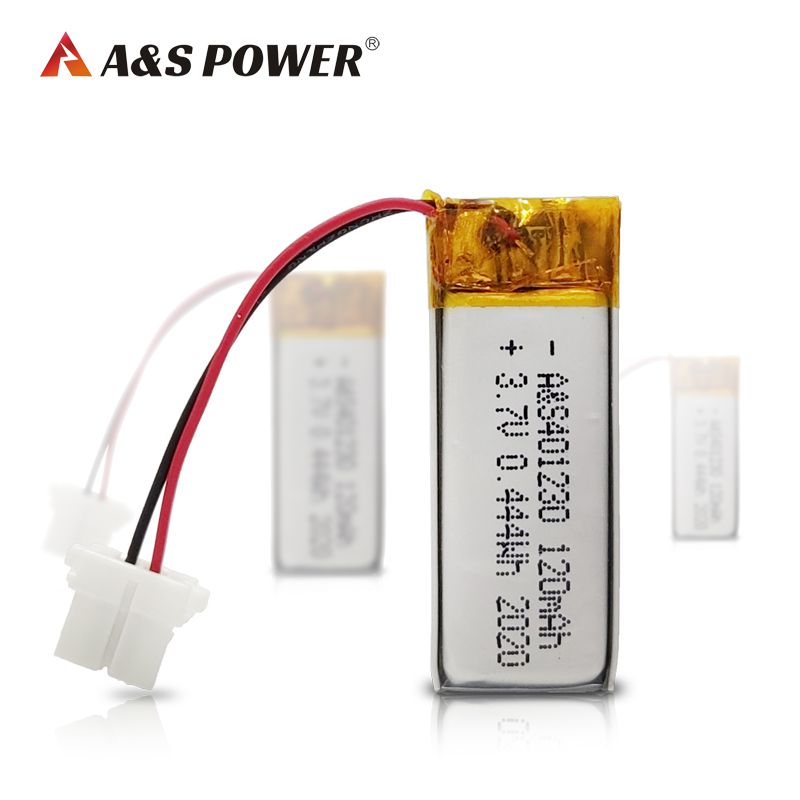 A&S Power 401230 3.7V 120mah lipo battery 