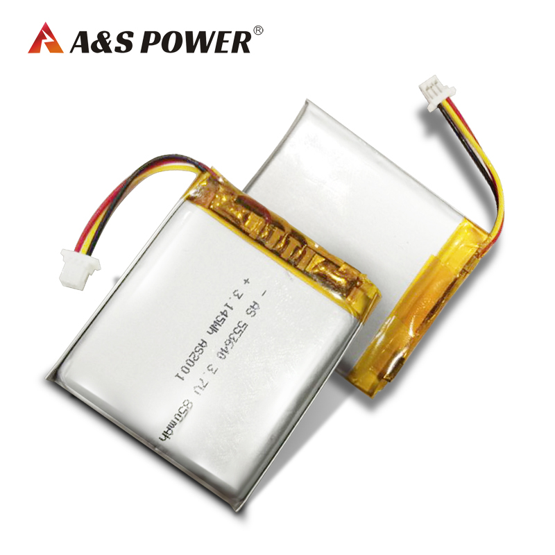 A&S Power 553640 3.7v 850mah Lithium Polymer Battery