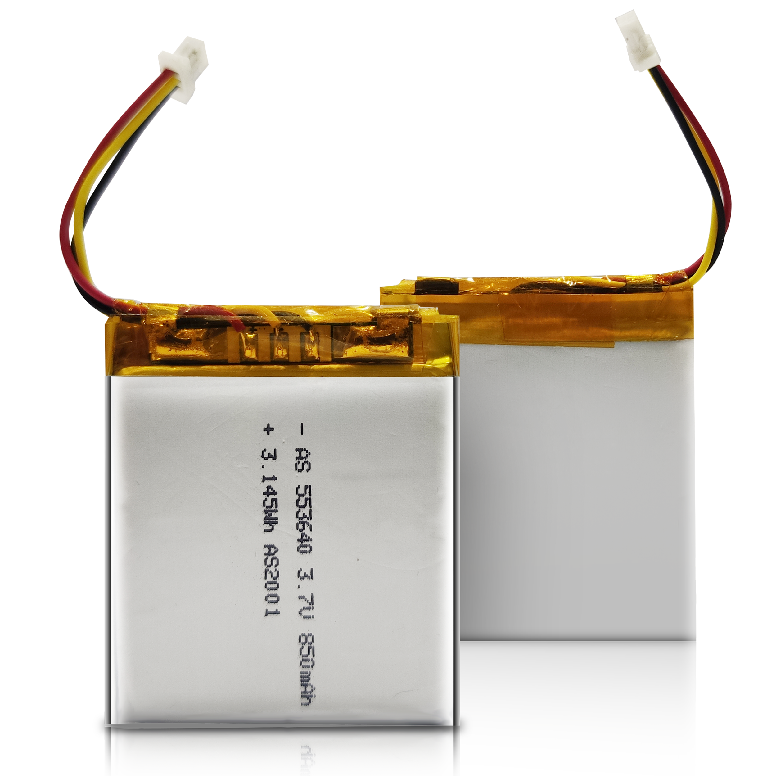 AS553640 3.7v 850mAh Lithium Polymer Battery 500 Deep Cycles