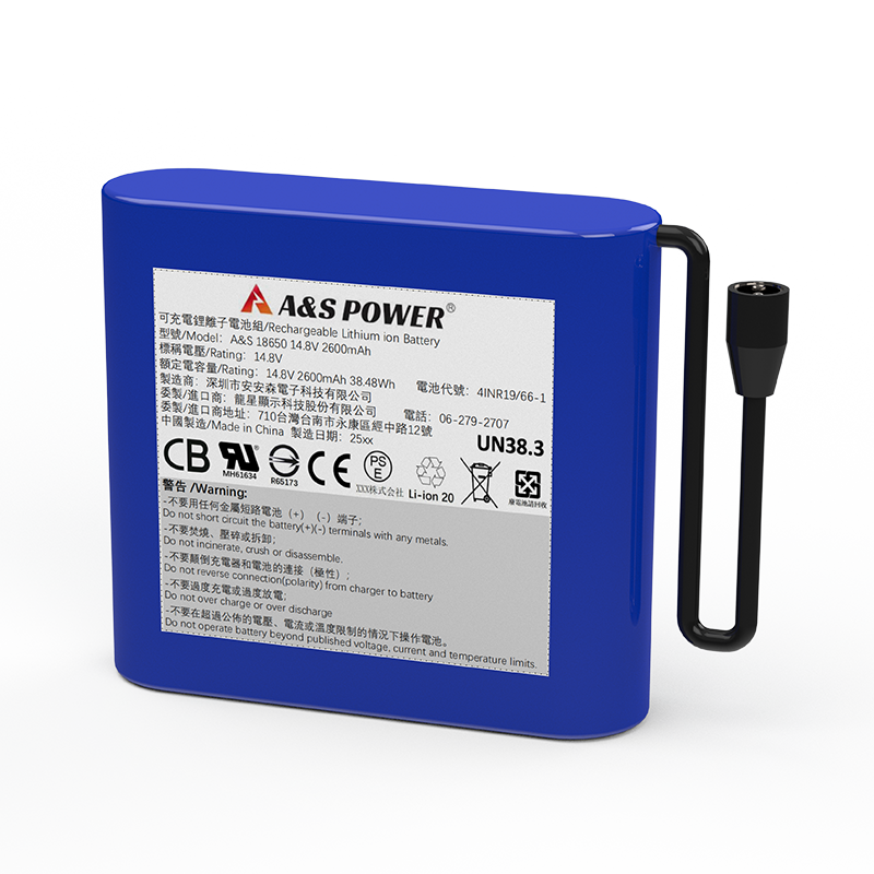 18650 14.8V 2600mAh 4S1P Lithium Ion Battery Manufacturer