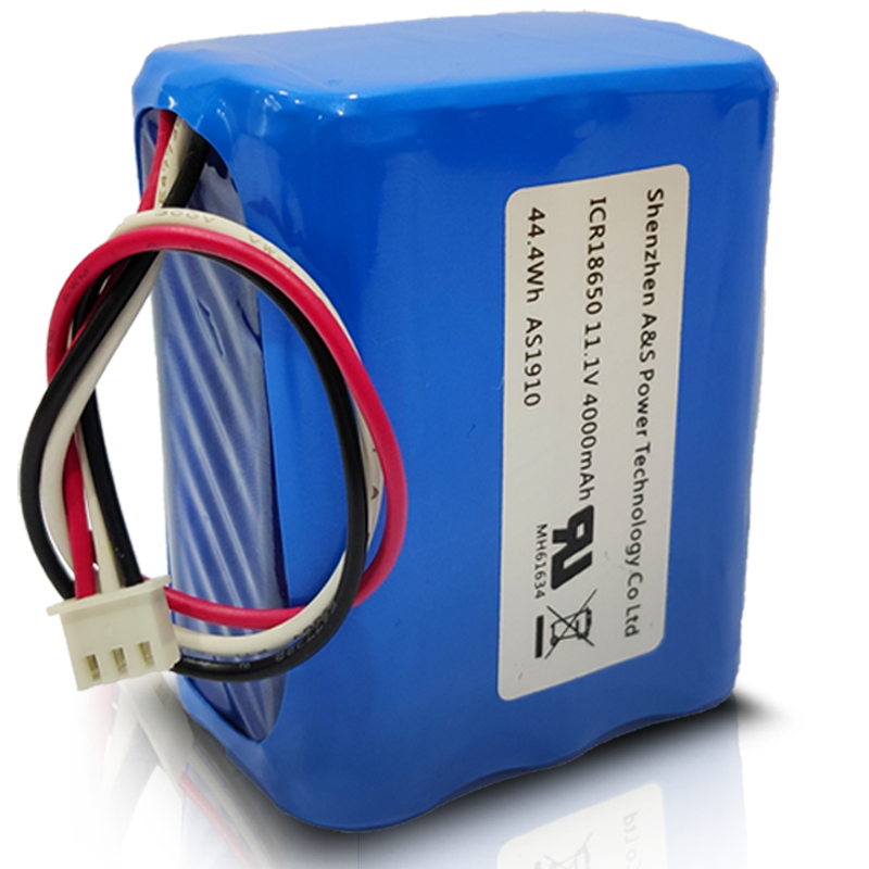 18650 11.1V 4000mAh 3S2P Li-ion Battery Packs 500 Deep Cycles