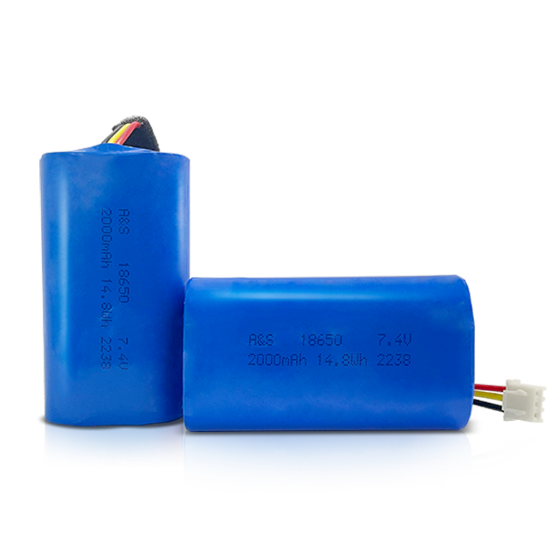 18650 7.4v 2000mAh Rechargeable Li-Ion Battery Pack for Bluetooth Speaker