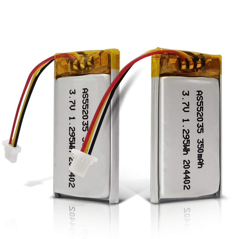 AS552035 3.7v 350mAh Rechargeable Li-Polymer Battery 500 Deep Cycles for IOT Device
