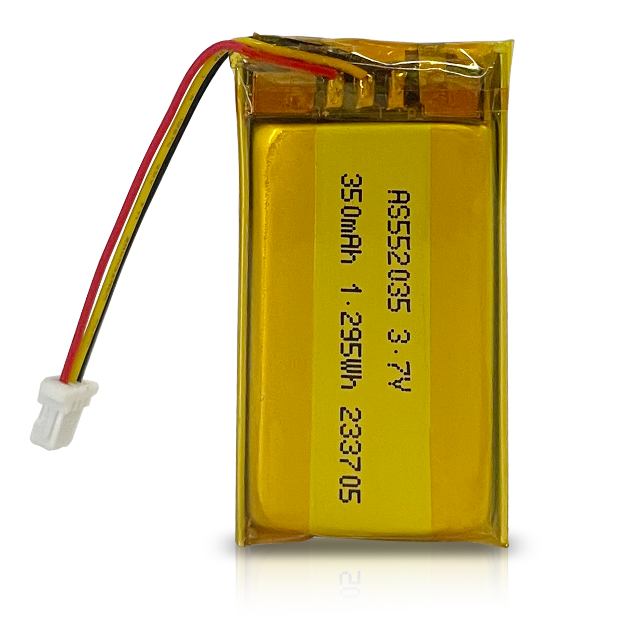 AS552035 3.7v 350mAh Rechargeable Li-Polymer Battery 500 Deep Cycles for IOT Device