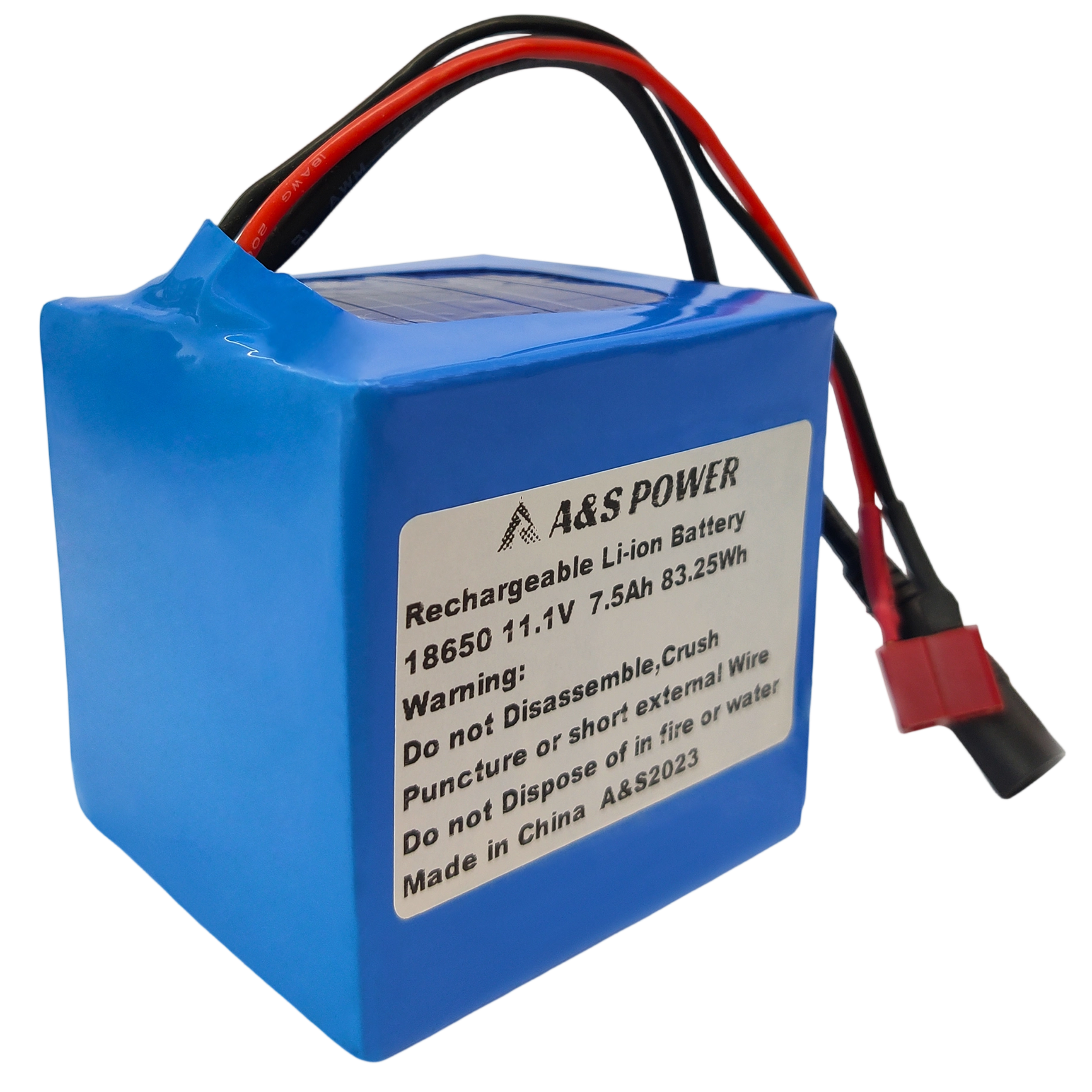 18650 11.1v 7500mAh Rechargeable Li-Ion Battery Pack 500 Deep Cycles