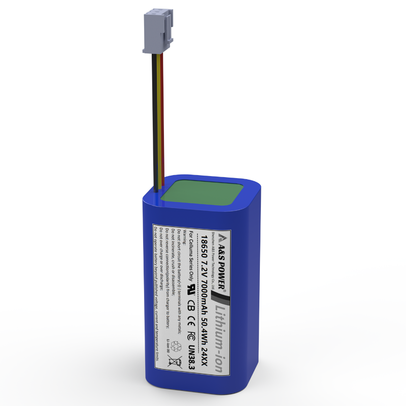 A&S18650 7.2v 7000mAh Lithium Ion Battery Pack A&S18650 7.2v 7000mAh Lithium Ion Battery Pack
