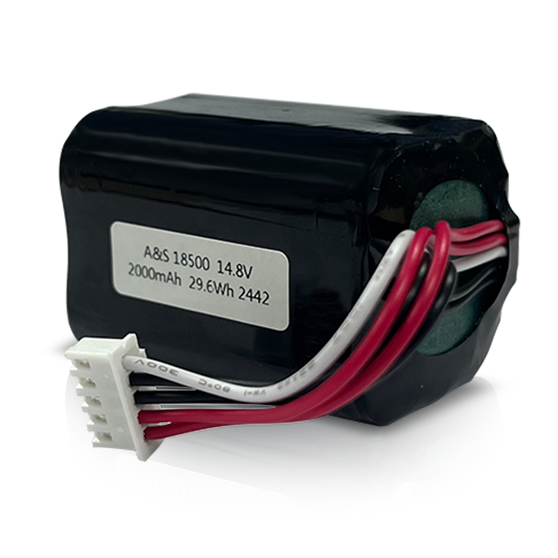18500 Battery 14.8v 2000mAh Li-Ion Battery Pack The battery used is Panasonic NCR18500A-H00RA