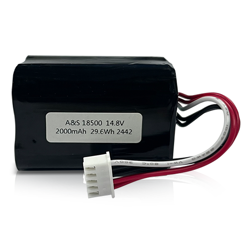 18500 Battery 14.8v 2000mAh Li-Ion Battery Pack The battery used is Panasonic NCR18500A-H00RA