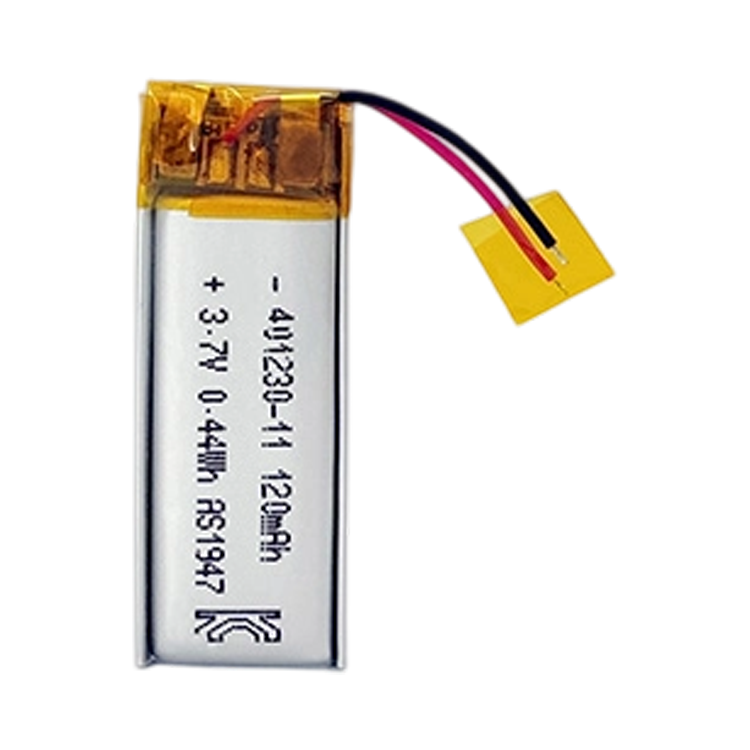 AS401230 3.7V 120mAh Li Polymer Battery