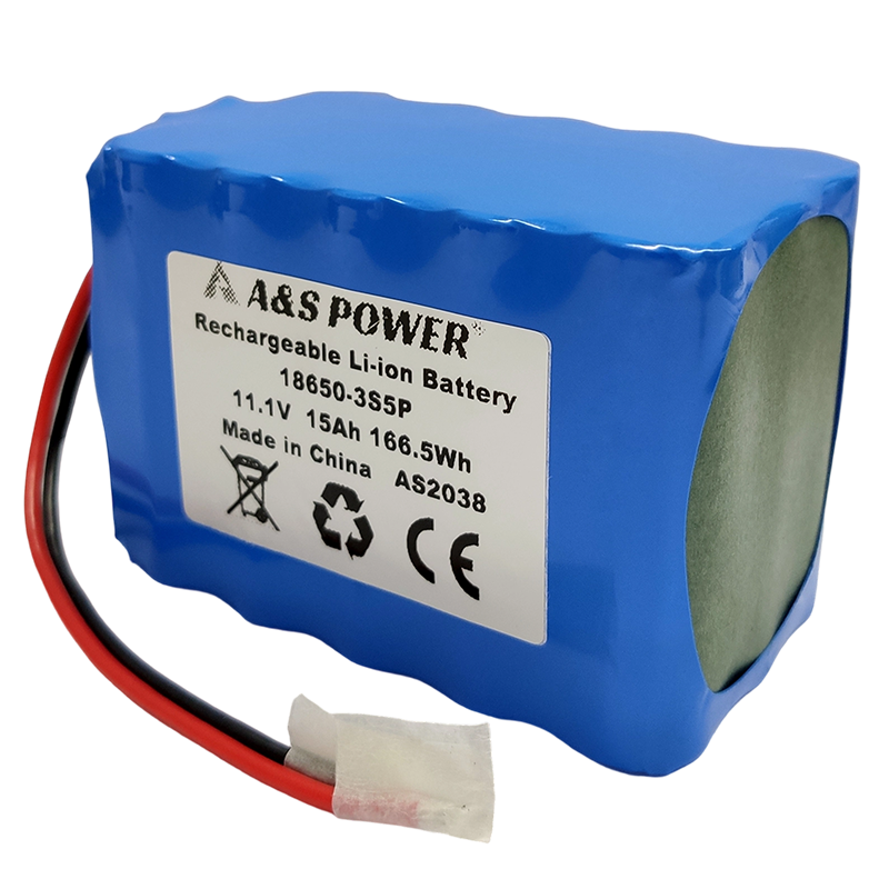 18650 3S5P 11.1v 15Ah Lithium Ion Battery Pack 500 Deep Cycles