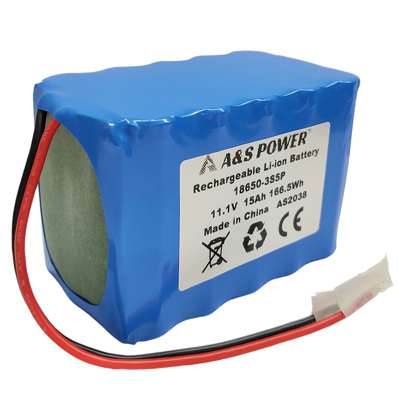 18650 3S5P 11.1v 15Ah Lithium Ion Battery Pack 500 Deep Cycles