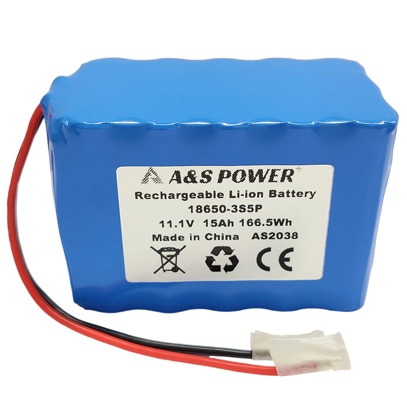 18650 3S5P 11.1v 15Ah Lithium Ion Battery Pack 500 Deep Cycles