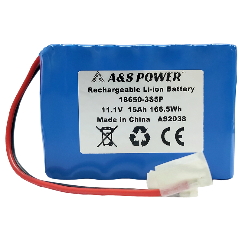 18650 3S5P 11.1v 15Ah Lithium Ion Battery Pack 500 Deep Cycles
