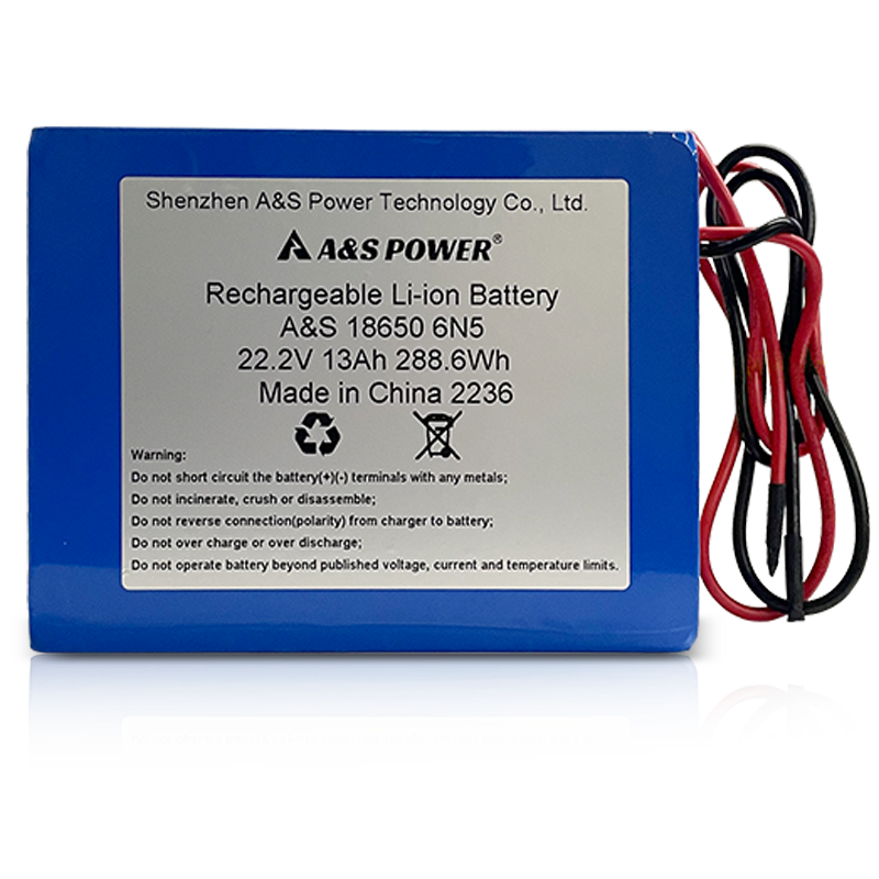  18650 22.2v 13Ah 6S5P Lithium Ion Battery Pack 500 Deep Cycles Customized Rechargeable Battery