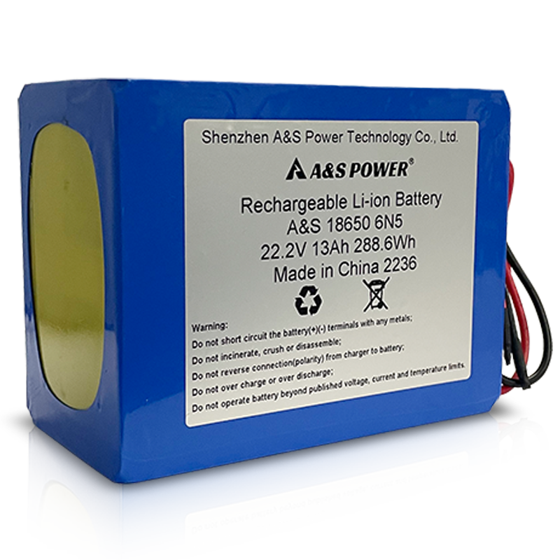  18650 22.2v 13Ah 6S5P Lithium Ion Battery Pack 500 Deep Cycles Customized Rechargeable Battery