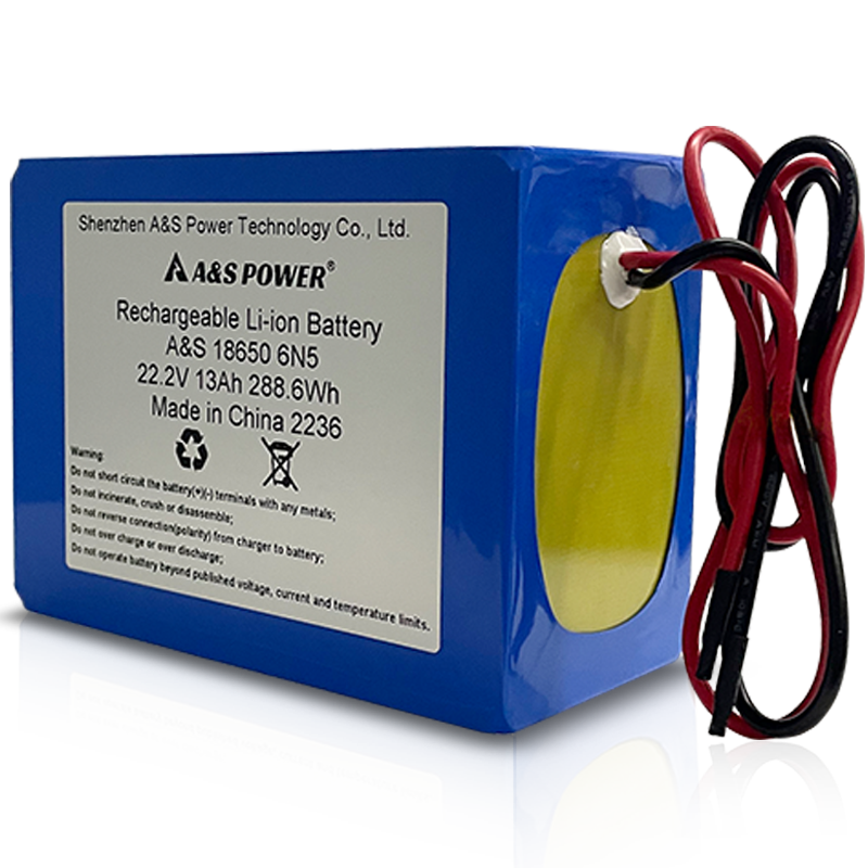  18650 22.2v 13Ah 6S5P Lithium Ion Battery Pack 500 Deep Cycles Customized Rechargeable Battery
