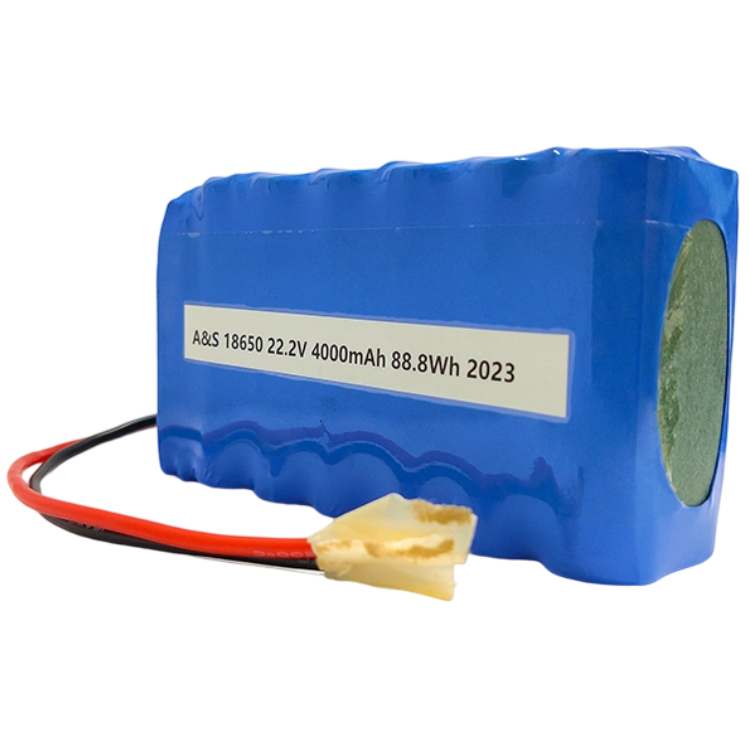  18650 22.2v 4000mAh 6S2P Lithium Ion Battery Pack 500 Deep Cycles