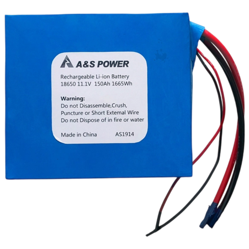18650 11.1v 150Ah 1665Wh Lithium Ion Battery Pack 500 Deep Cycles