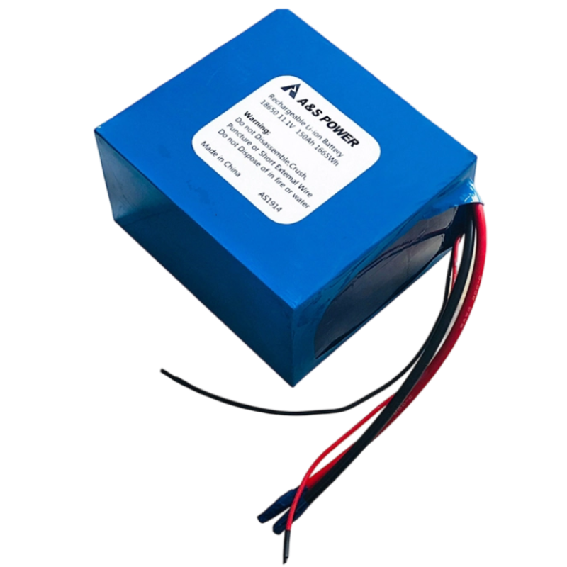 18650 11.1v 150Ah 1665Wh Lithium Ion Battery Pack 500 Deep Cycles