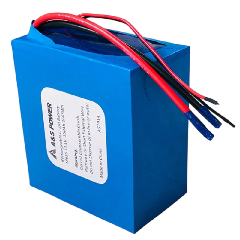 18650 11.1v 150Ah 1665Wh Lithium Ion Battery Pack 500 Deep Cycles