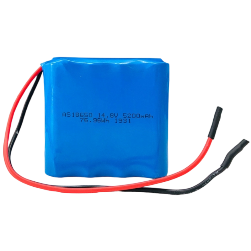 18650 14.8V 5200mAh 76.96Wh Lithium Ion Battery Pack 500 Deep Cycles