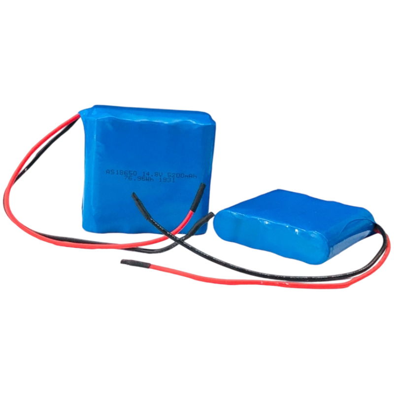 18650 14.8V 5200mAh 76.96Wh Lithium Ion Battery Pack 500 Deep Cycles