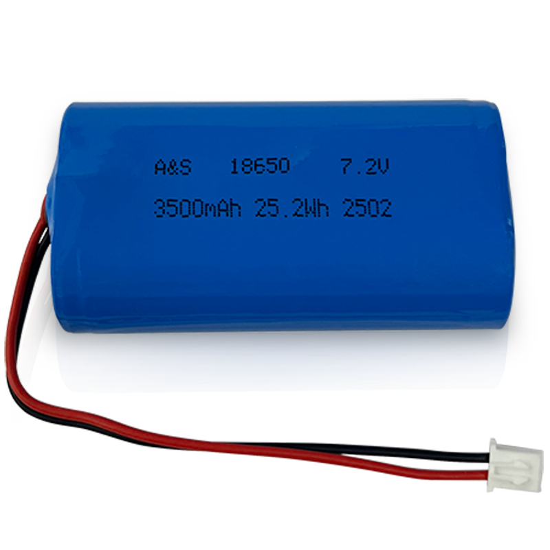 18650 7.2V 3500mAh 25.2Wh Lithium Ion Battery Pack Manufacturer